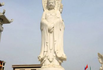广西中领雕塑：观音三面佛像雕塑
