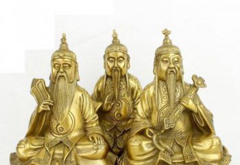 广西三清祖师神像铜雕，古典经典展现