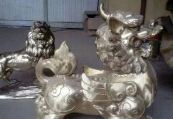 广西中领雕塑：貔貅铜雕精致雕塑