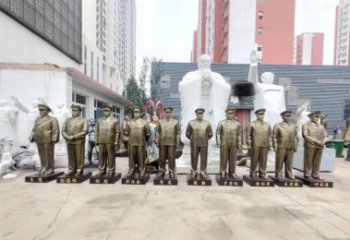 广西英勇战士铜雕，荣耀永载史册