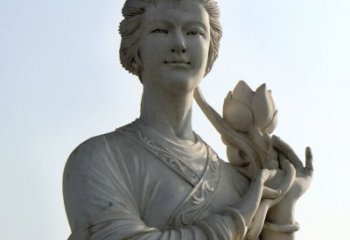 广西汉白玉荷花雕塑，精致美丽无双！