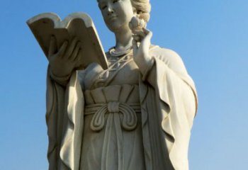 广西十二花神之十一月山茶花王昭君汉白玉美女雕塑