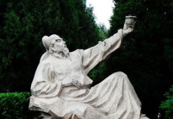 广西百花齐放的李白雕塑