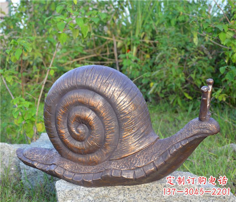 广西蜗牛铜雕塑