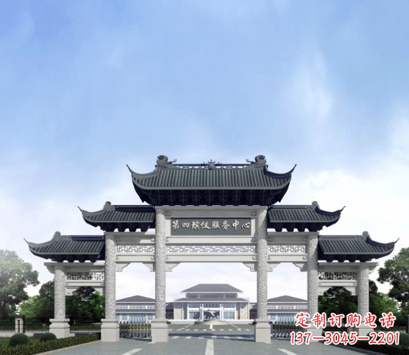 广西五门景观石牌坊