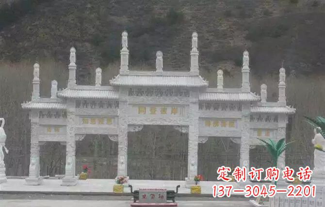 广西五门牌坊石雕 (2)
