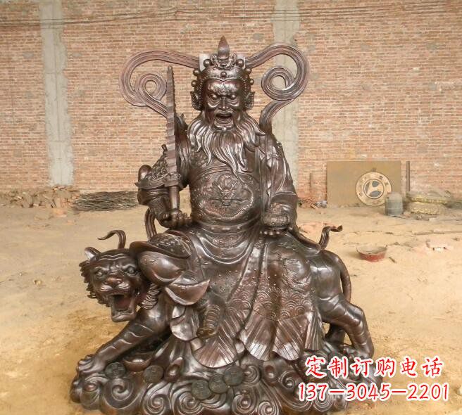 广西武财神赵公明铜雕