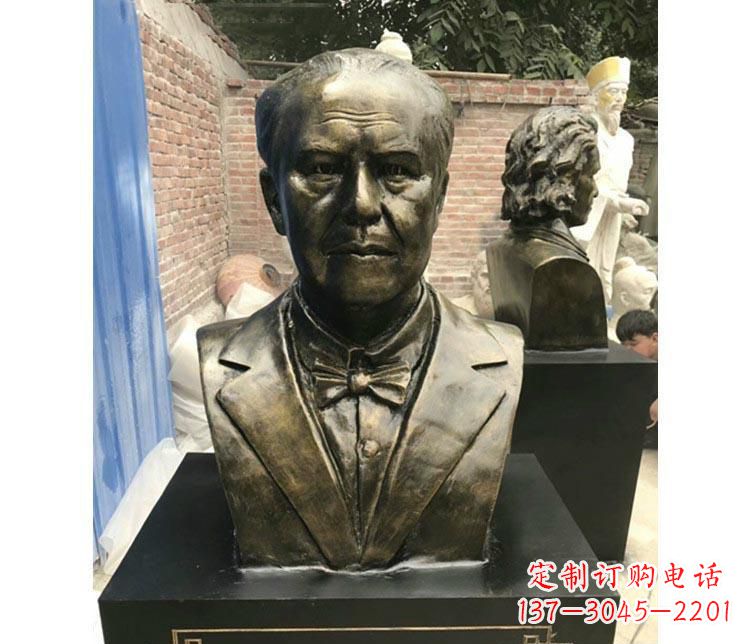 广西西方名人爱迪生胸像铜雕