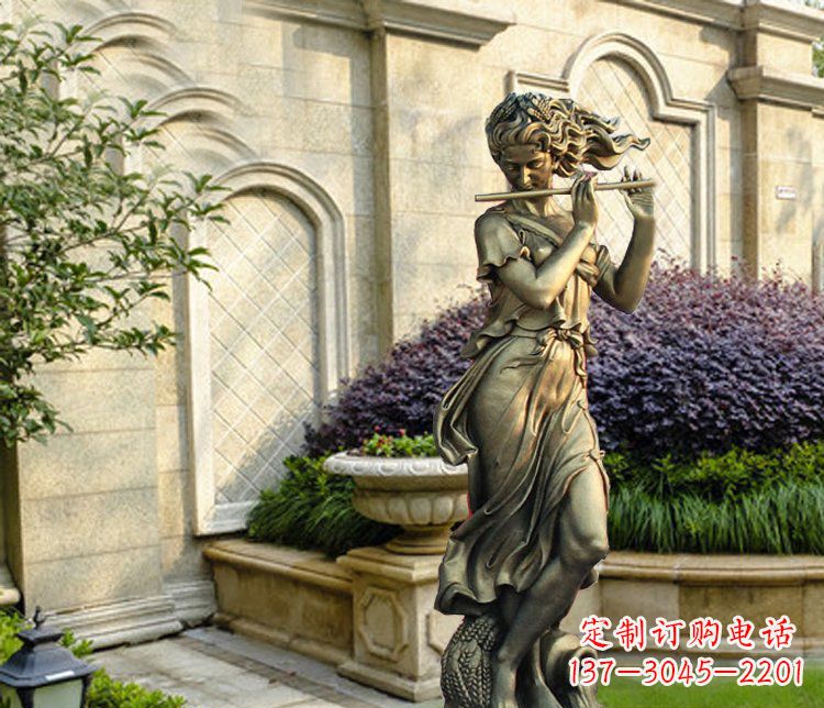 广西西方女人别墅景观铜雕塑
