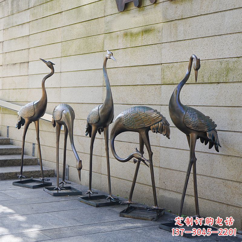 广西仙鹤不锈钢雕塑