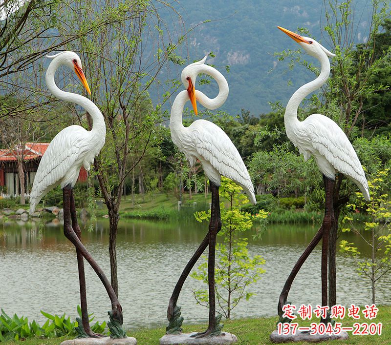 广西仙鹤的雕塑