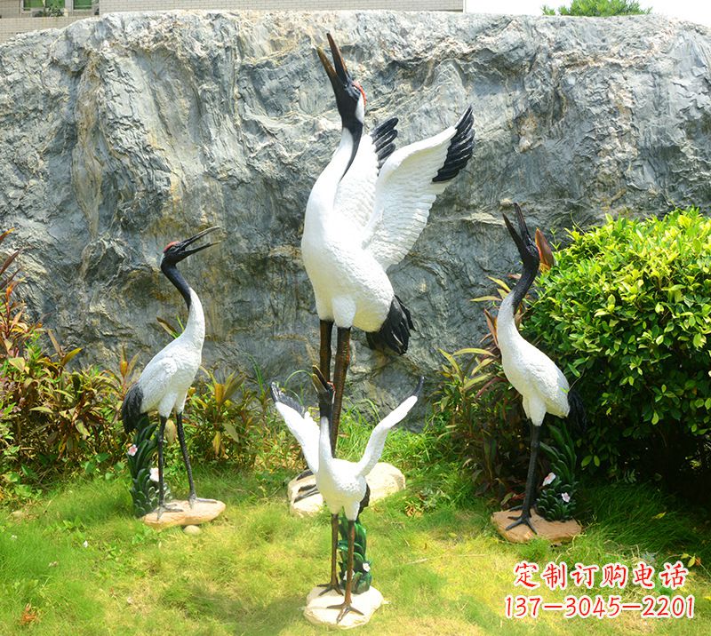 广西仙鹤雕塑 墓地