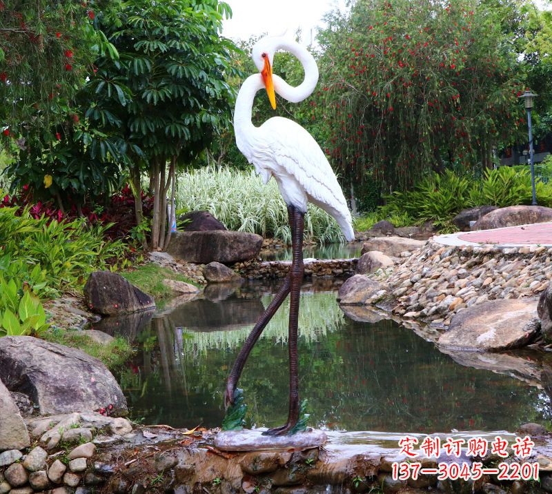 广西仙鹤雕塑摆件