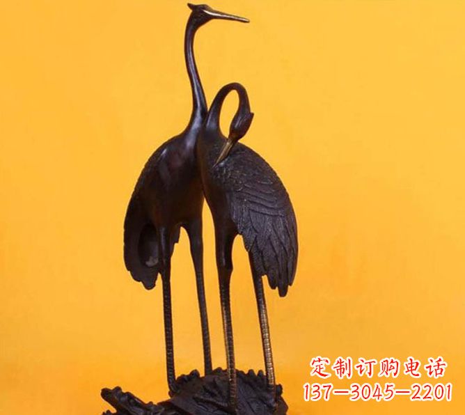 广西仙鹤雕塑铜