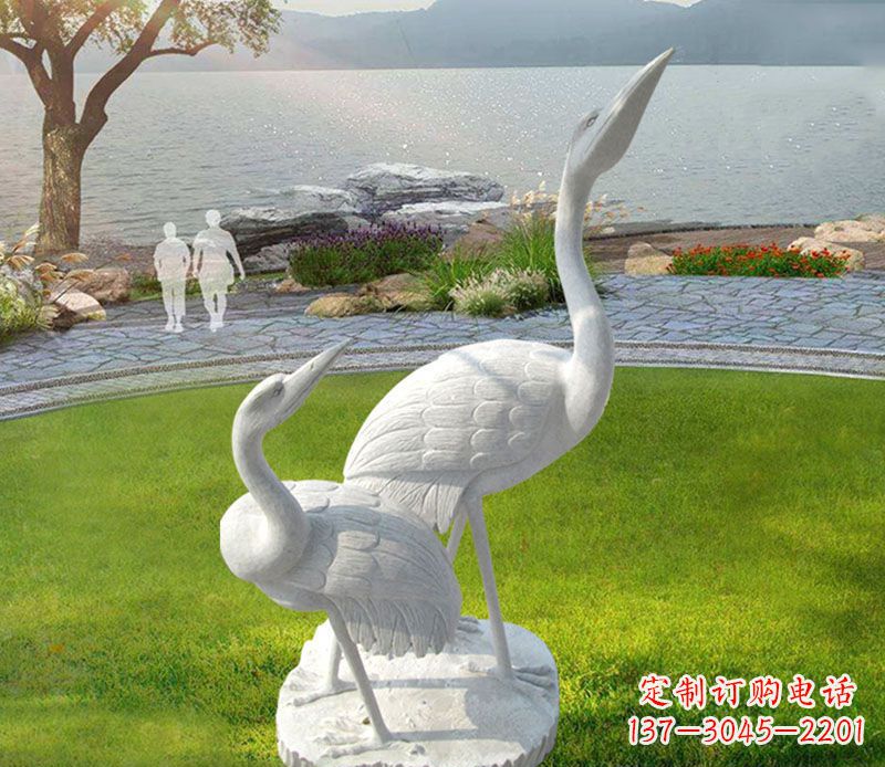 广西仙鹤石雕公园动物雕塑