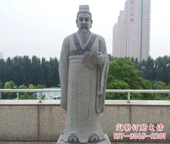广西先秦法家代表人物商鞅石雕