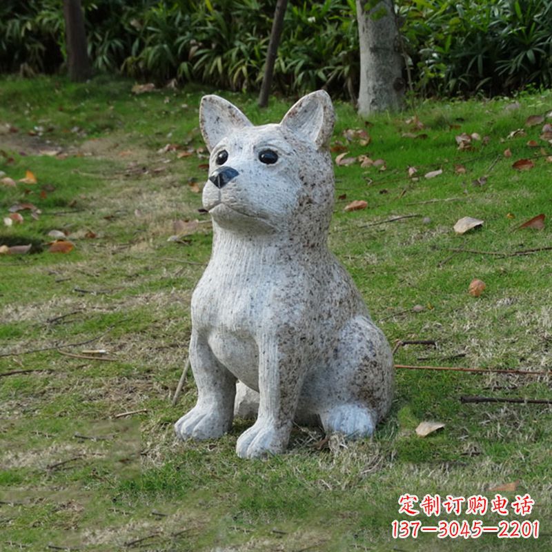 广西小狗花岗岩石雕