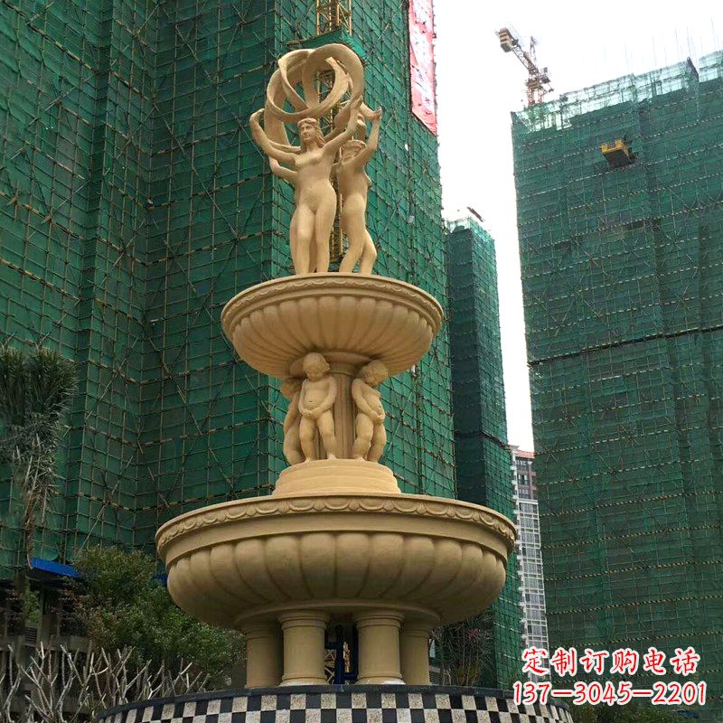 广西小区大型欧式人物景观喷泉