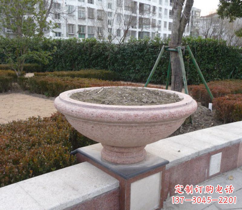 广西小区花盆石雕