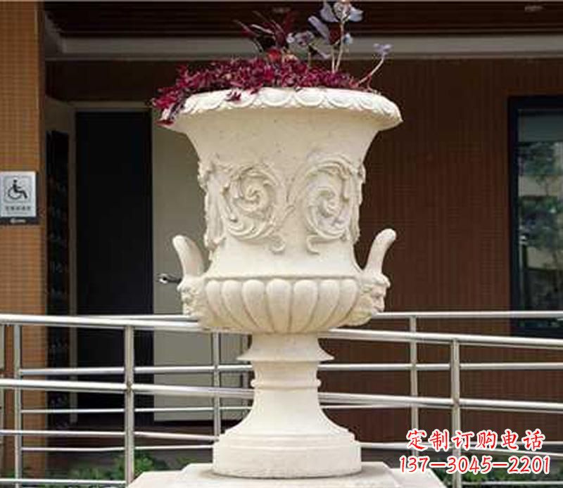 广西小区花盆景观石雕