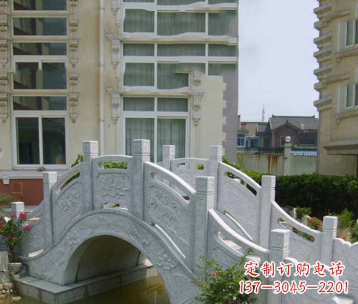 广西小区景观大理石拱桥 (2)