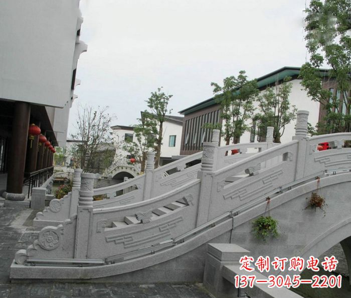 广西小区景观大理石拱桥