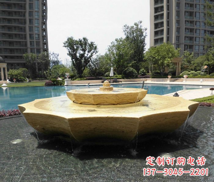 广西小区景观大理石喷泉石雕 (6)