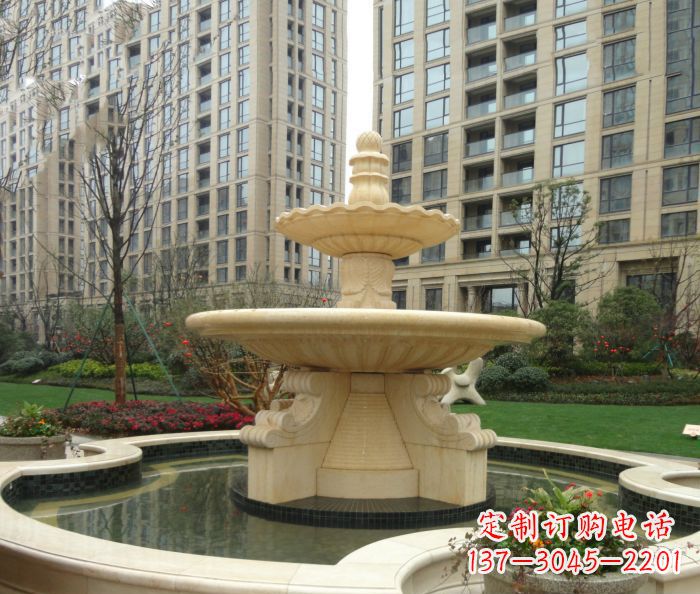 广西小区景观大理石喷泉石雕 (8)
