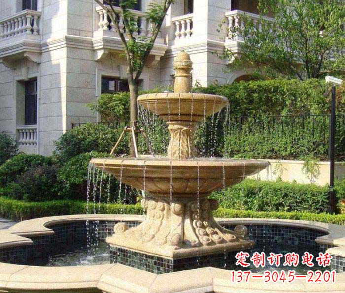 广西小区景观大型喷泉石雕 (2)