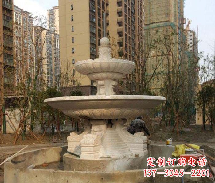 广西小区景观大型喷泉石雕 (3)