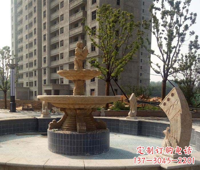 广西小区景观大型喷泉石雕