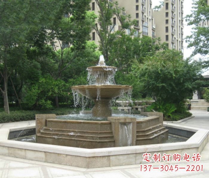广西小区景观大型喷泉石雕 (7)