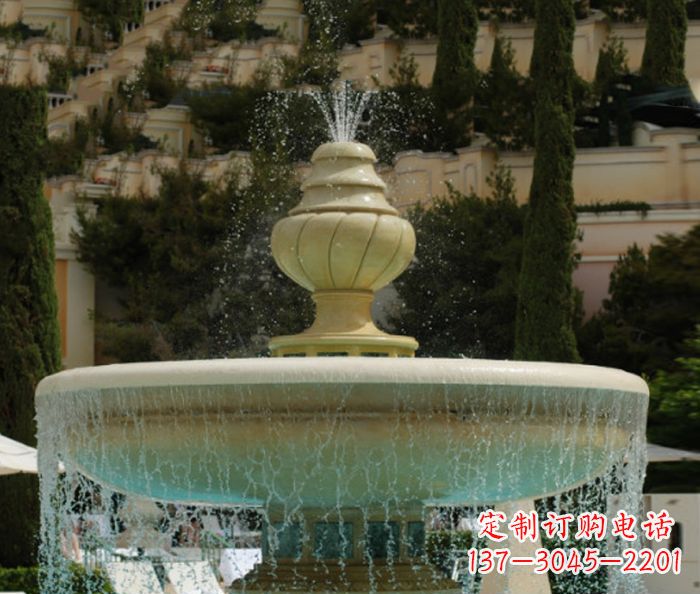 广西小区景观多层喷泉石雕_2