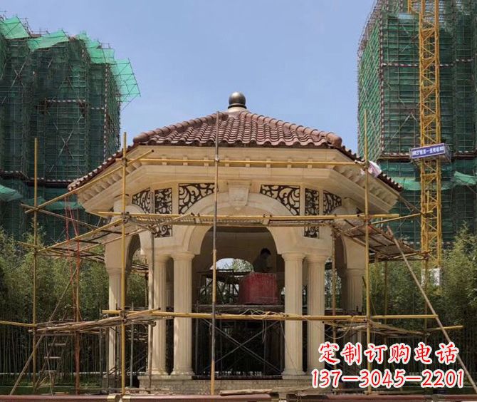 广西小区景观欧式凉亭石雕