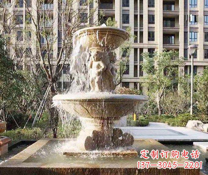 广西小区景观欧式喷泉石雕 (3)