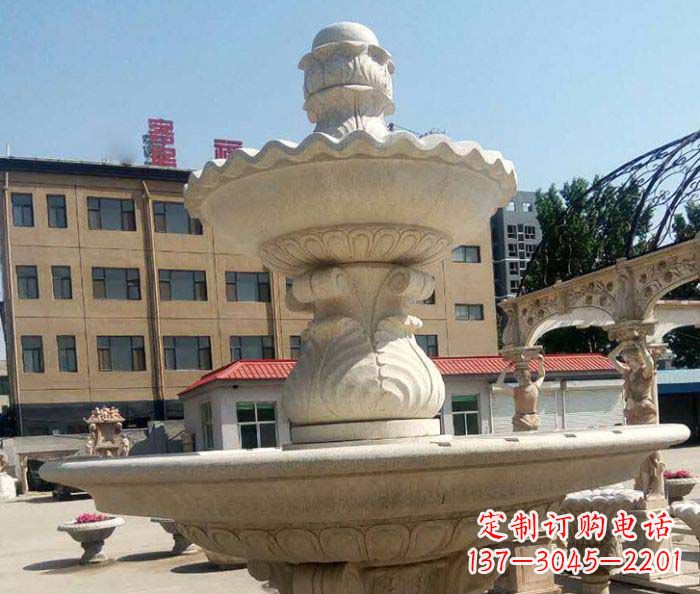 广西小区景观砂岩大型喷泉石雕