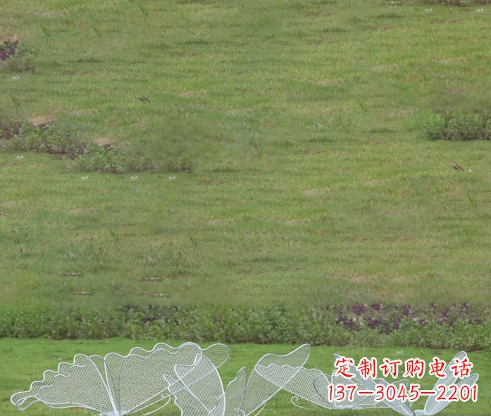 广西小区镂空蝴蝶不锈钢摆件雕塑