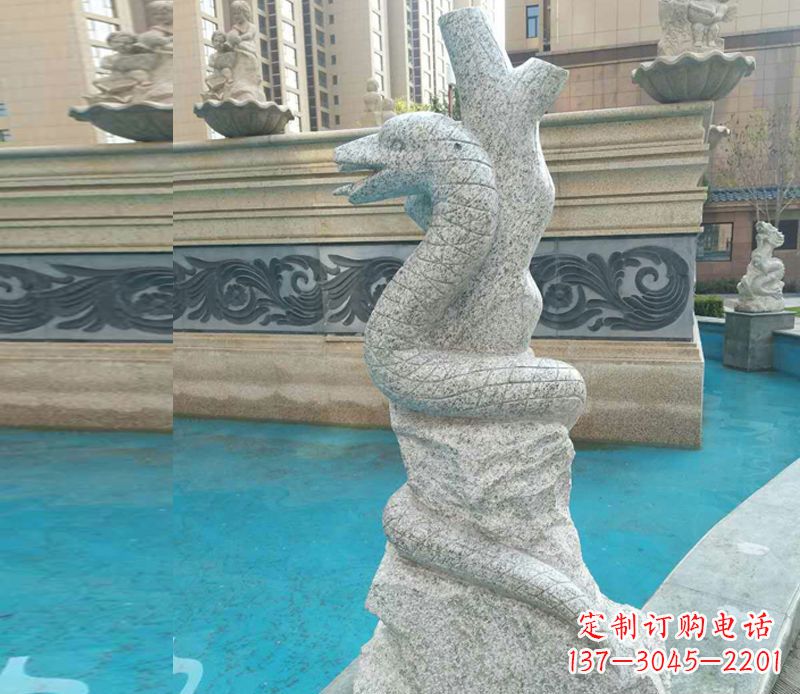 广西小区十二生肖雕塑动物石雕