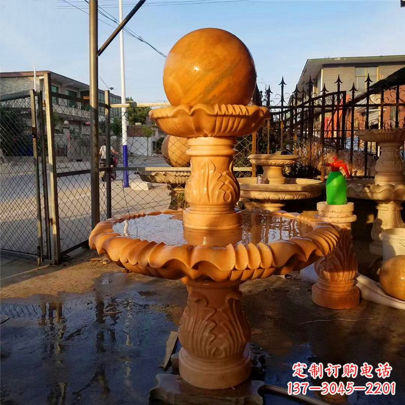 广西小区石雕喷泉塔