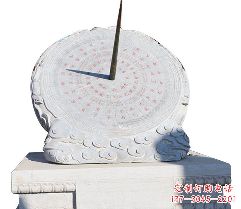 广西校园大理石日晷景观石雕 (3)