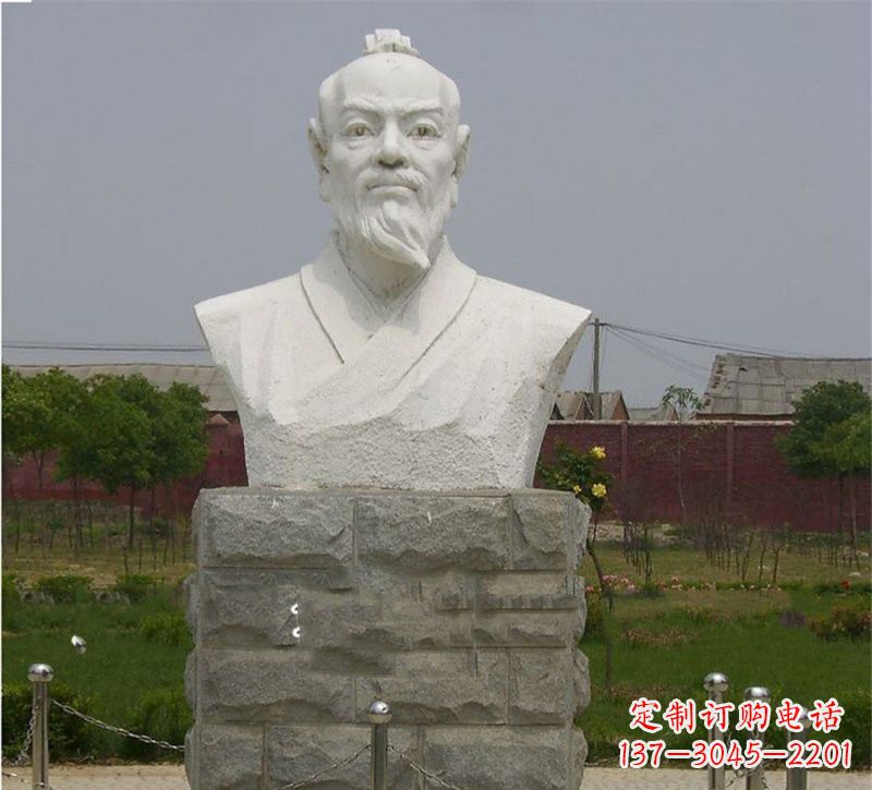 广西校园大理石张衡雕塑