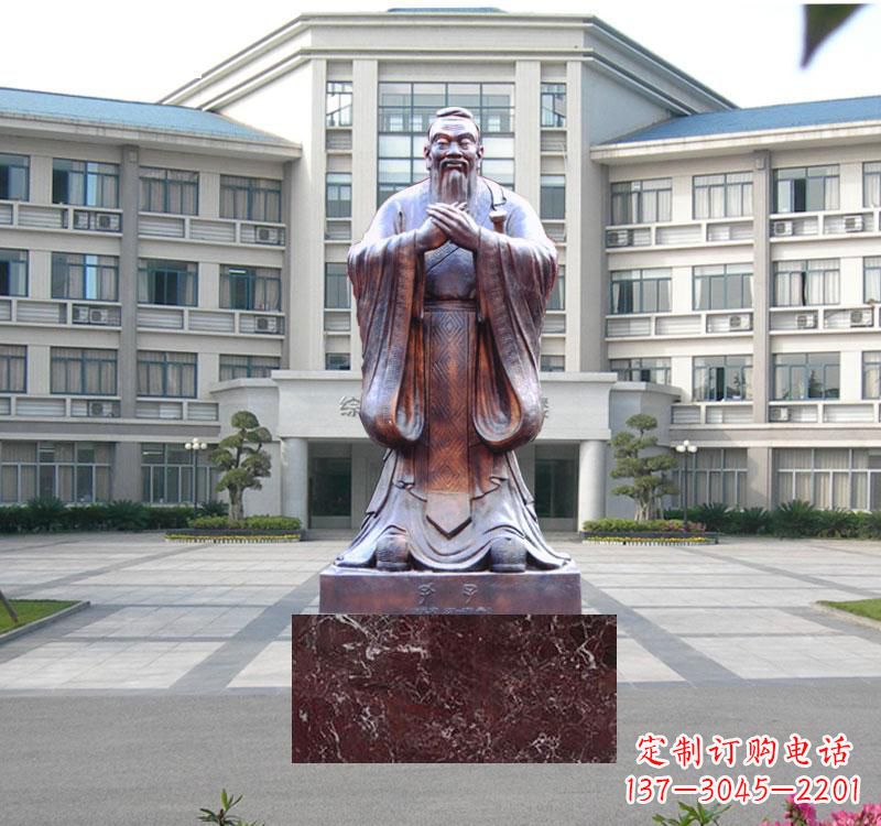 广西校园雕塑孔子 (2)