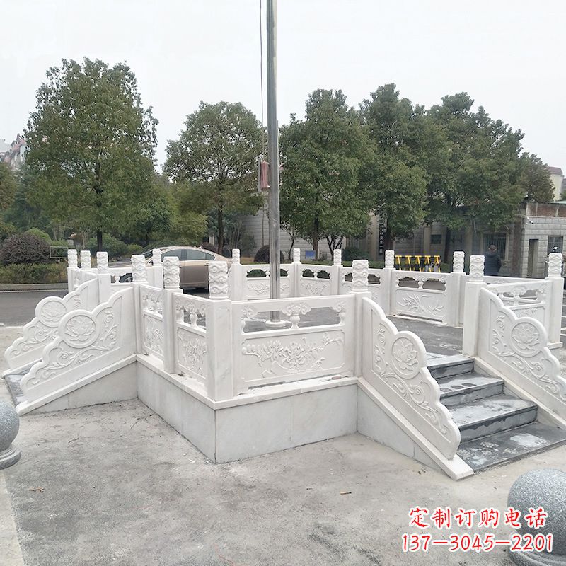 广西校园广场石雕升旗台