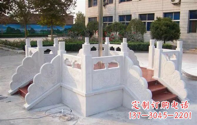 广西校园汉白玉升旗台