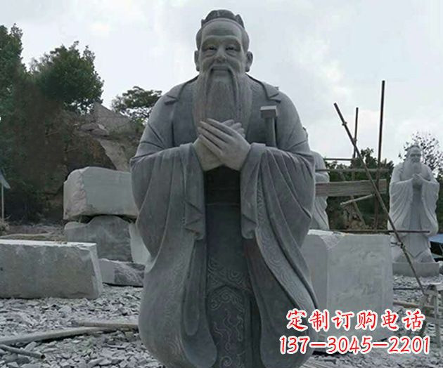 广西校园孔子人物石雕