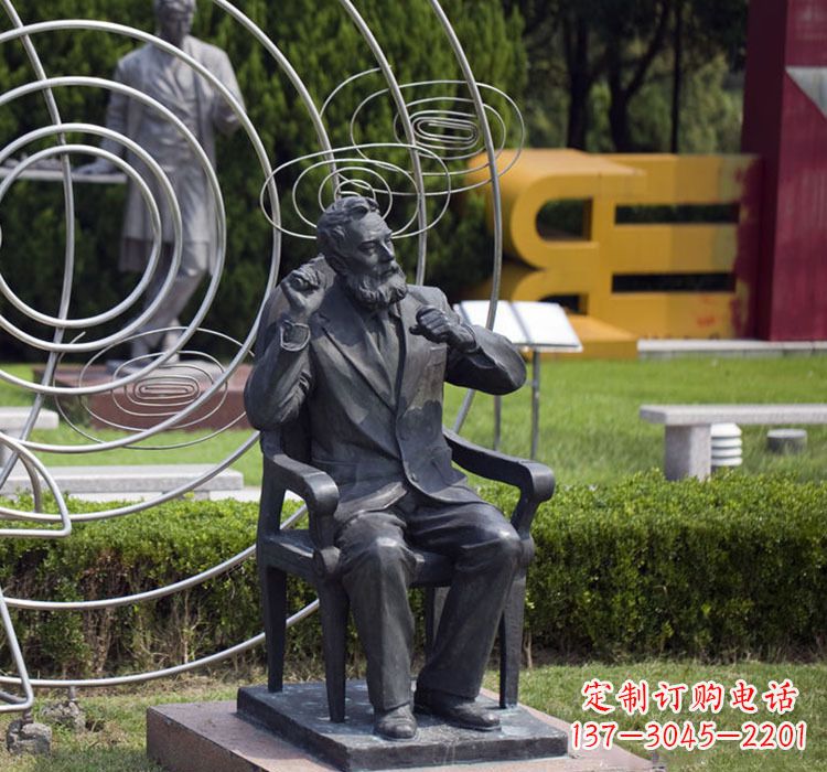 广西校园名人诺贝尔铜雕