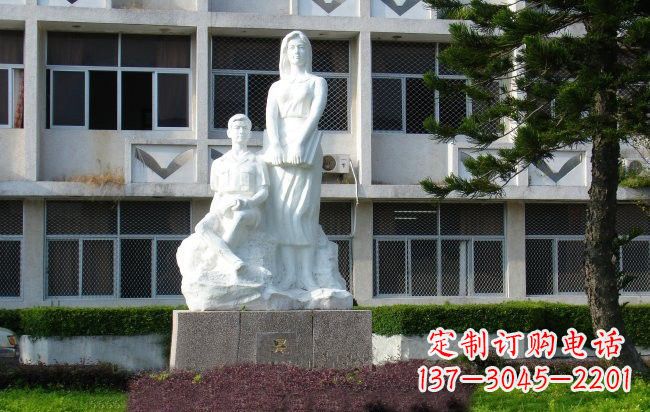 广西校园人物晨读的学生