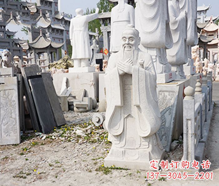 广西校园人物孔子石雕 (3)
