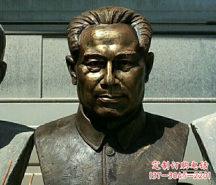 广西校园周恩来胸像铜雕