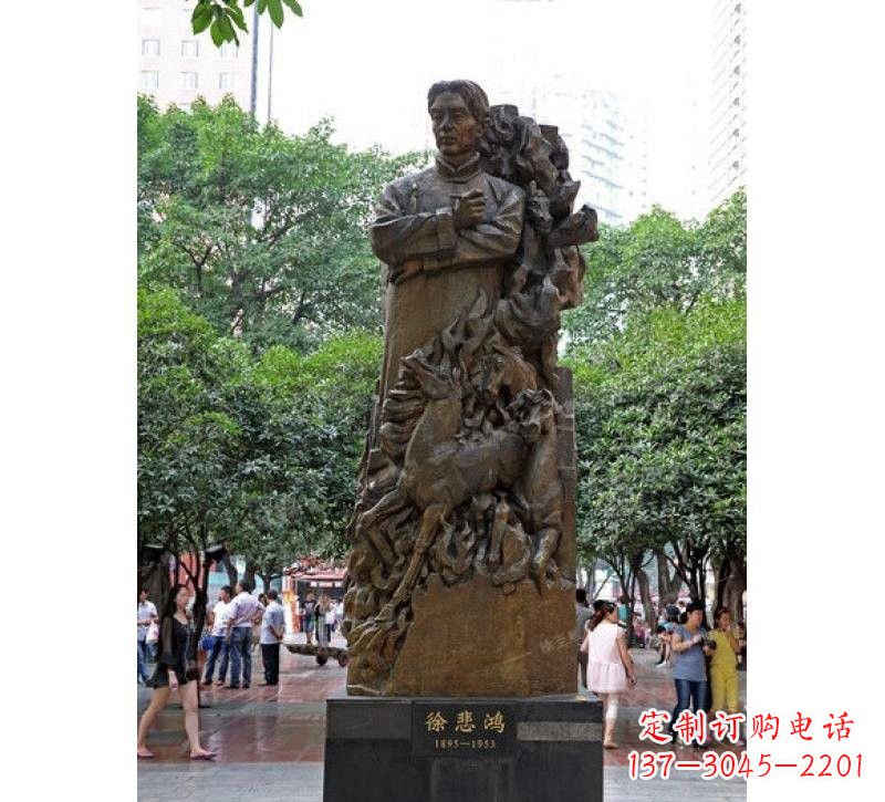 广西徐悲鸿铜雕